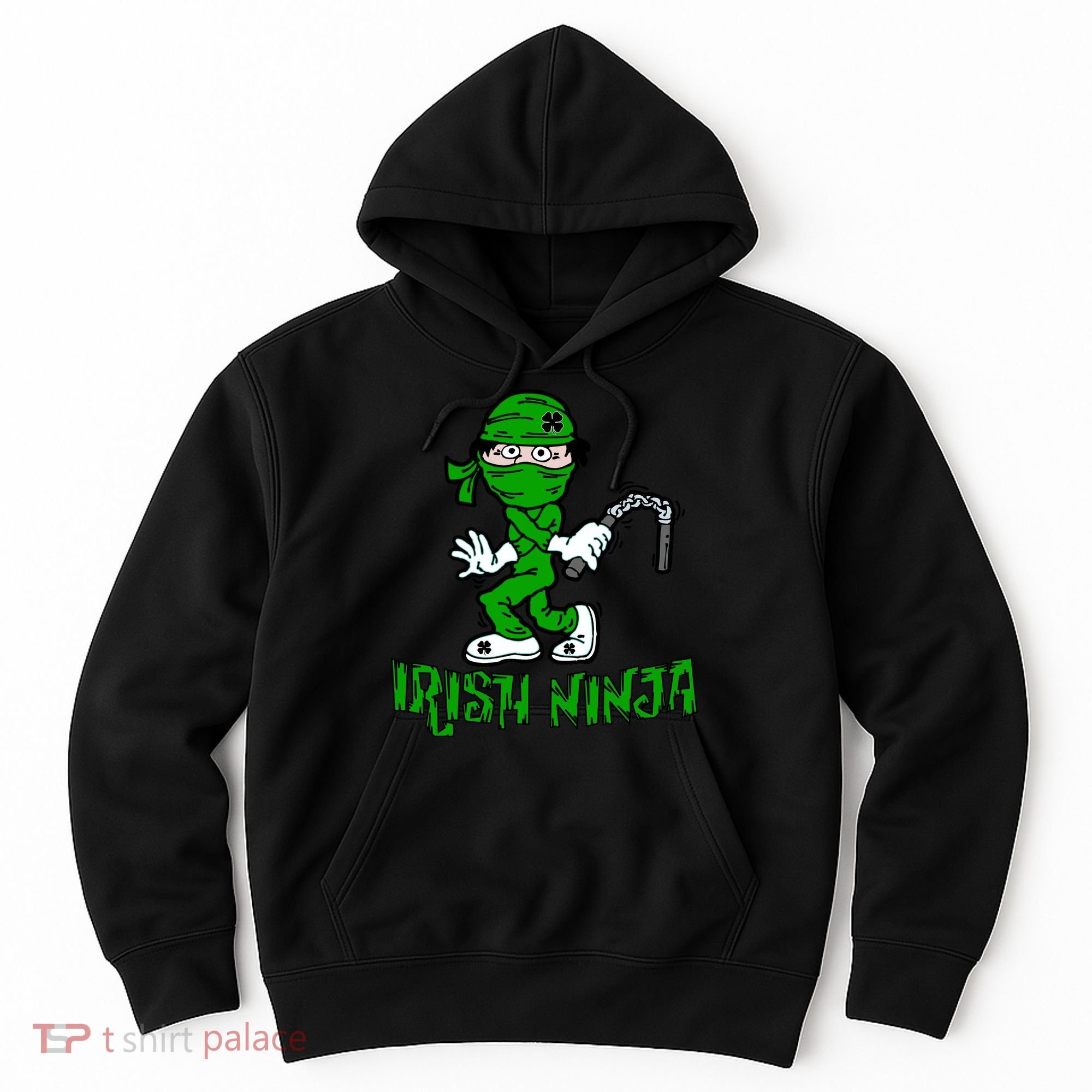 Irish Ninja St. Patricks Day Funny Hoodie