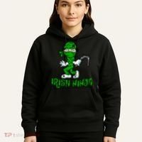 Irish Ninja St. Patricks Day Funny Hoodie thumb 5
