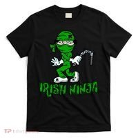 Irish Ninja St. Patricks Day Funny T-Shirt thumb 0