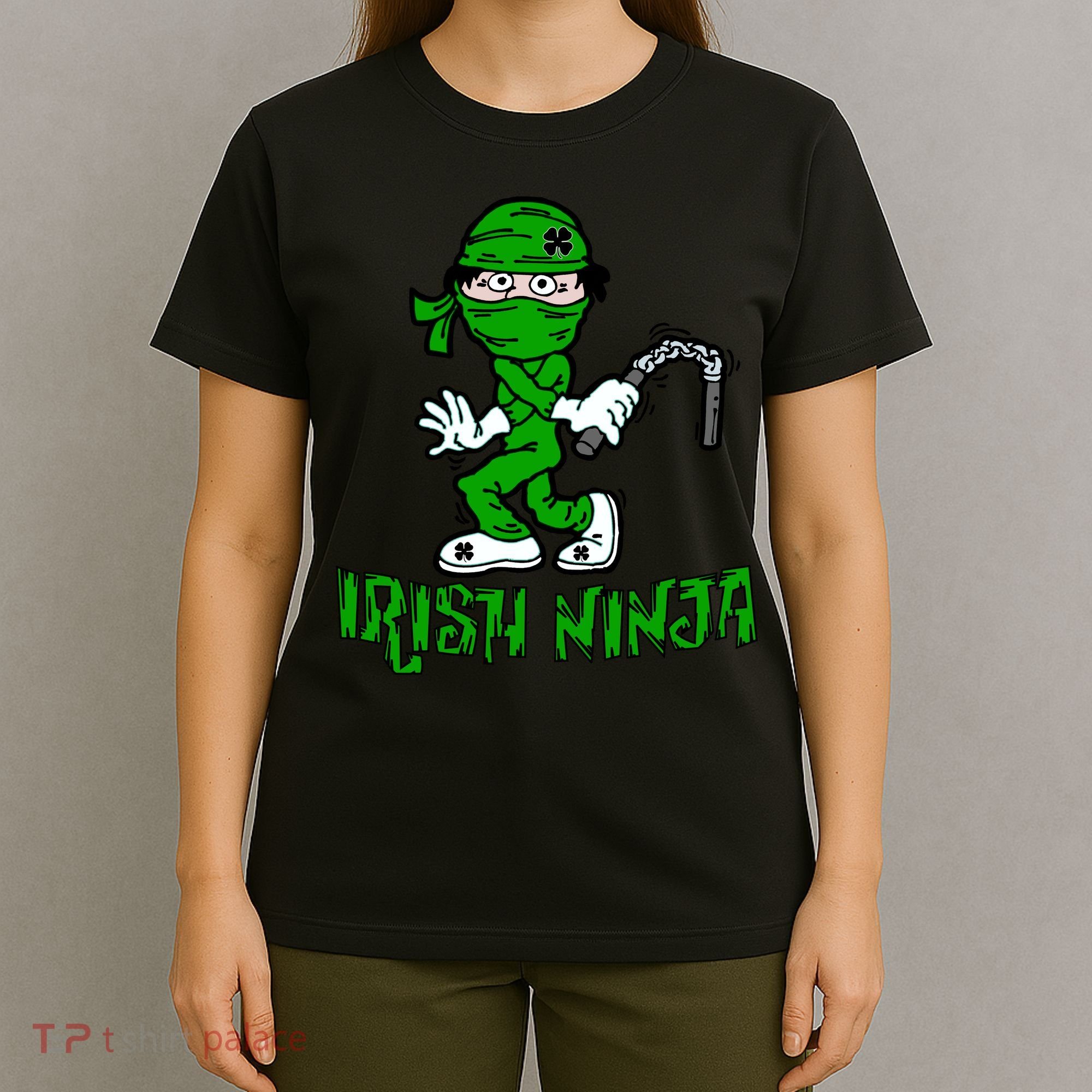Irish Ninja St. Patricks Day Funny T-Shirt
