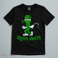 Irish Ninja St. Patricks Day Funny T-Shirt thumb 5