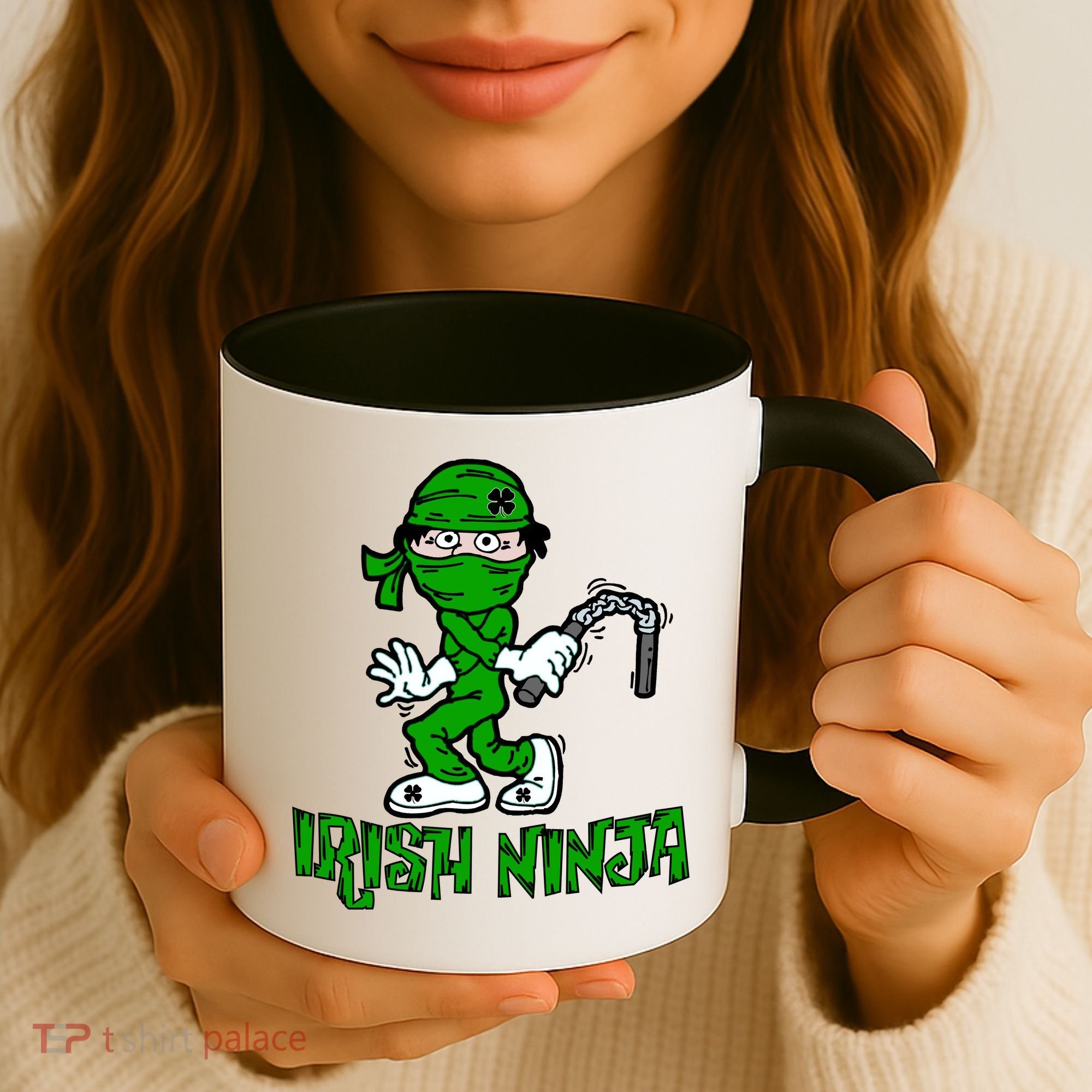 Irish Ninja St. Patricks Day Funny Coffee Mug