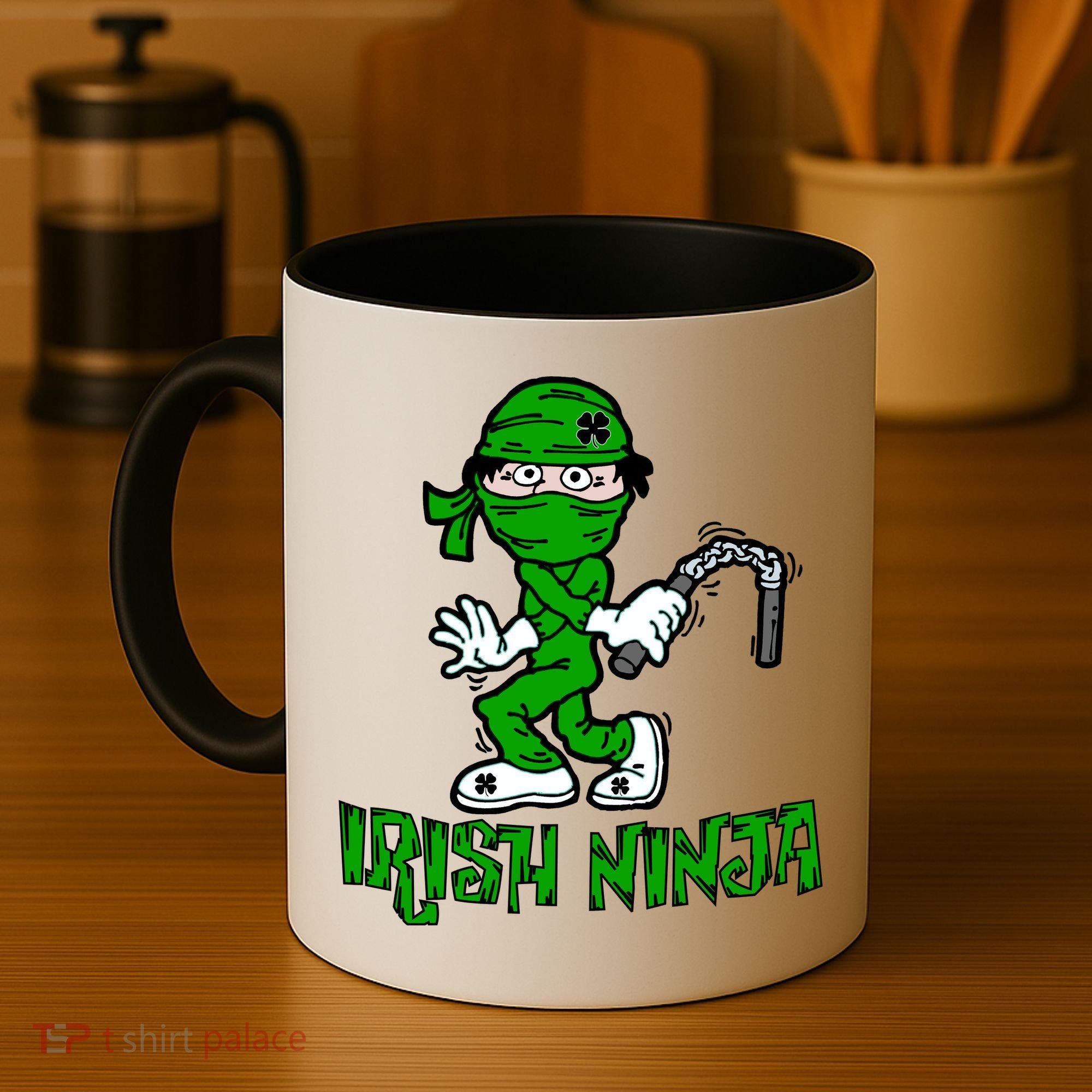 Irish Ninja St. Patricks Day Funny Coffee Mug