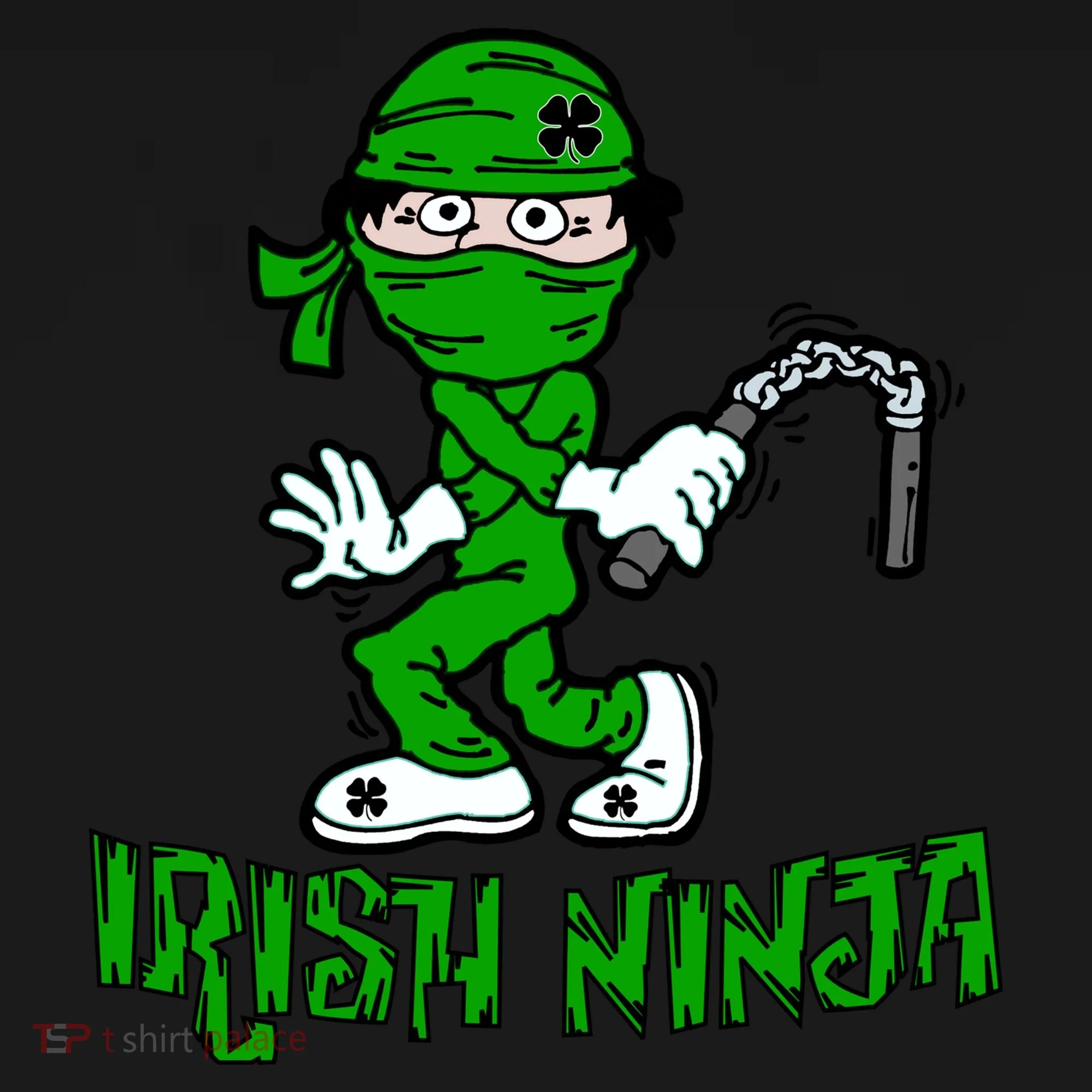 Irish Ninja St. Patricks Day Funny Women's Hoodie
