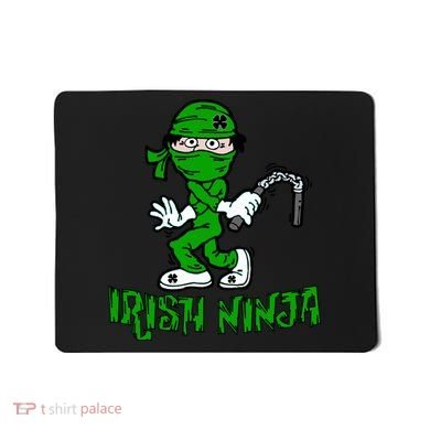 Irish Ninja St. Patricks Day Funny Mousepad