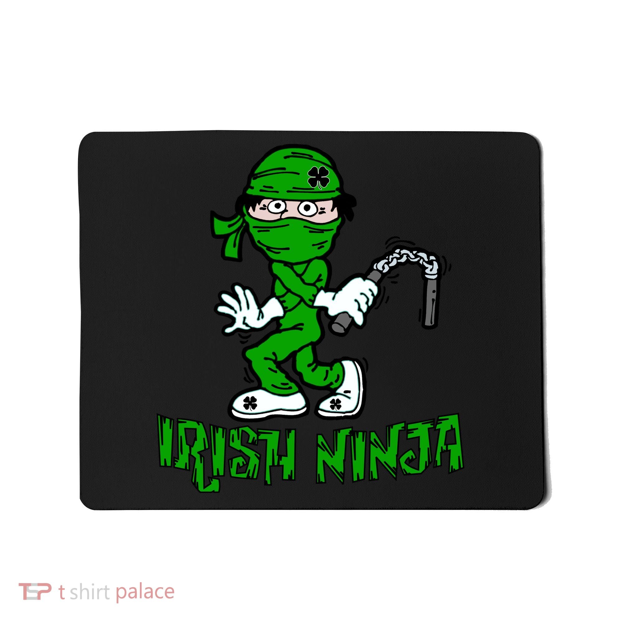 Irish Ninja St. Patricks Day Funny Mousepad