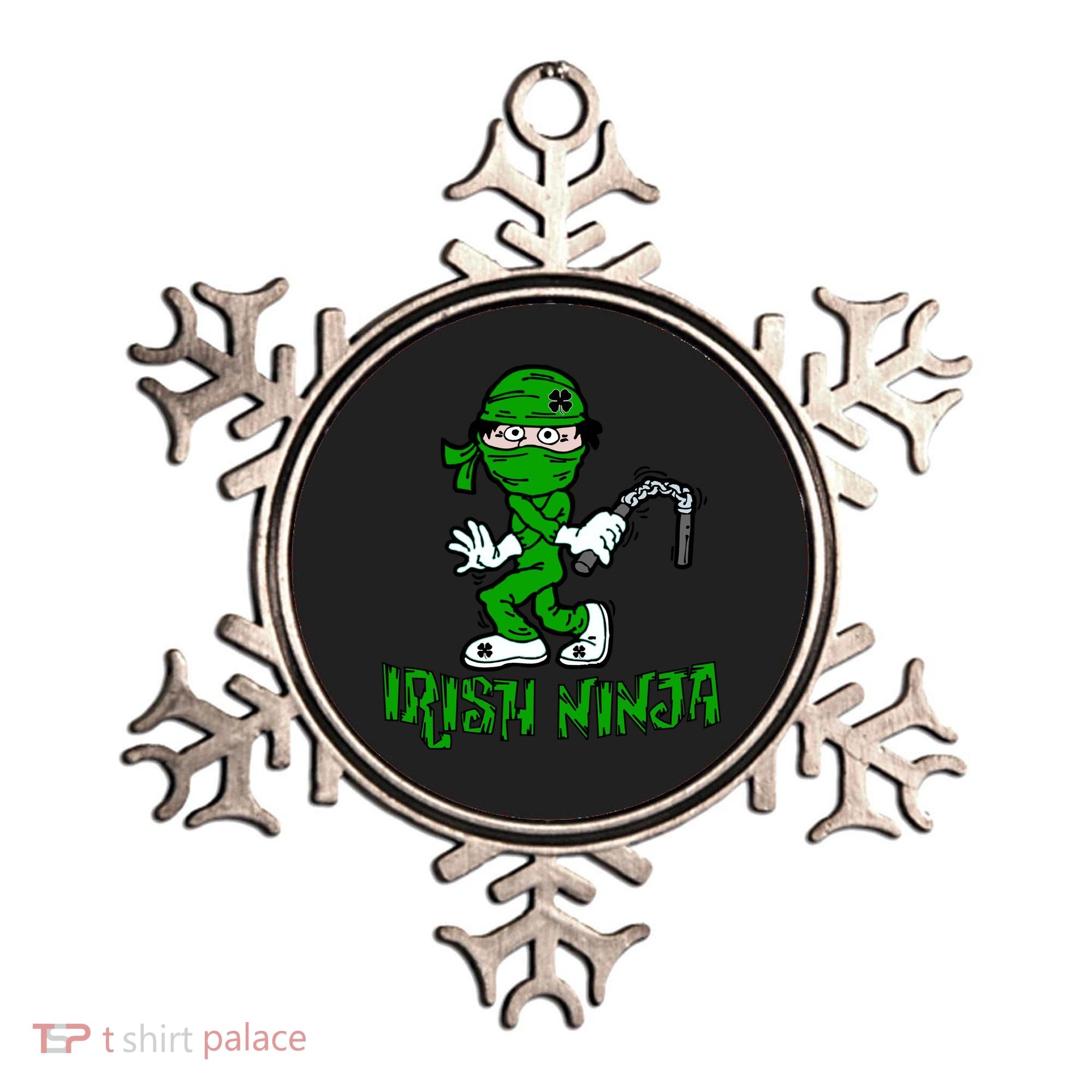 Irish Ninja St. Patricks Day Funny Ornament