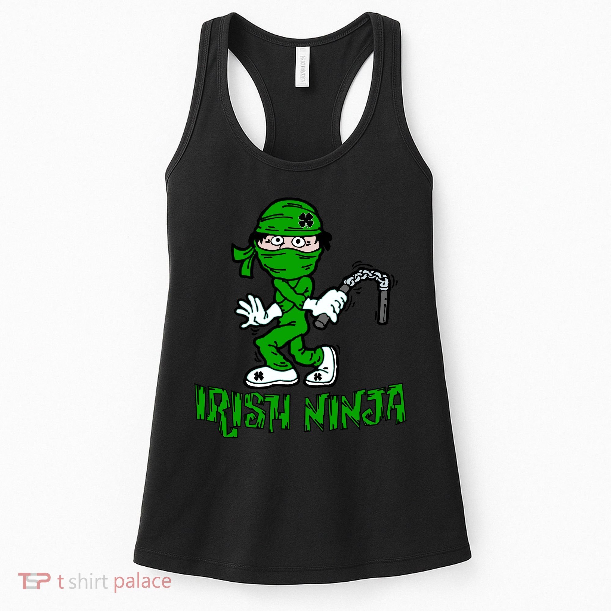 Irish Ninja St. Patricks Day Funny Women's Tank Top