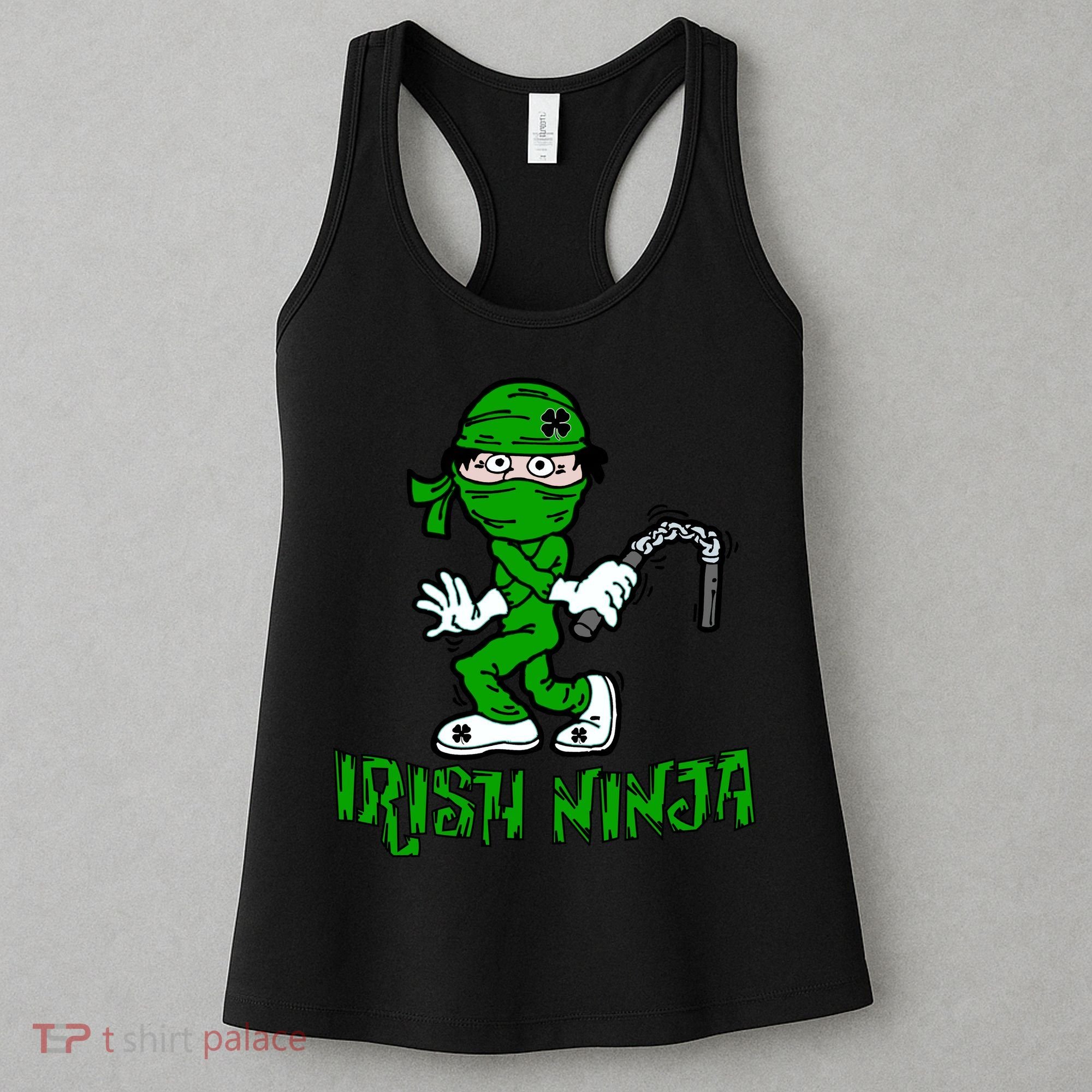 Irish Ninja St. Patricks Day Funny Women's Tank Top