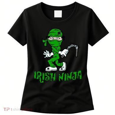 Irish Ninja St. Patricks Day Funny Women's T-Shirt