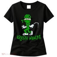 Irish Ninja St. Patricks Day Funny Women's T-Shirt thumb 0