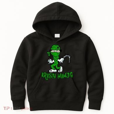Irish Ninja St. Patricks Day Funny Kids Hoodie