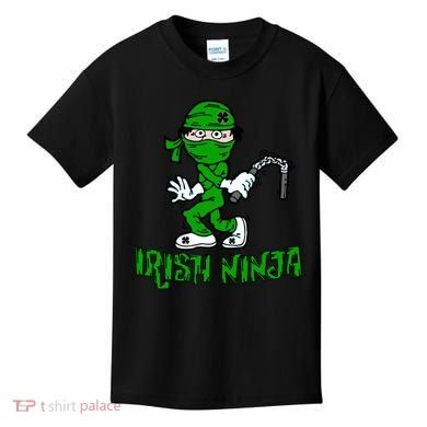 Irish Ninja St. Patricks Day Funny Kids T-Shirt