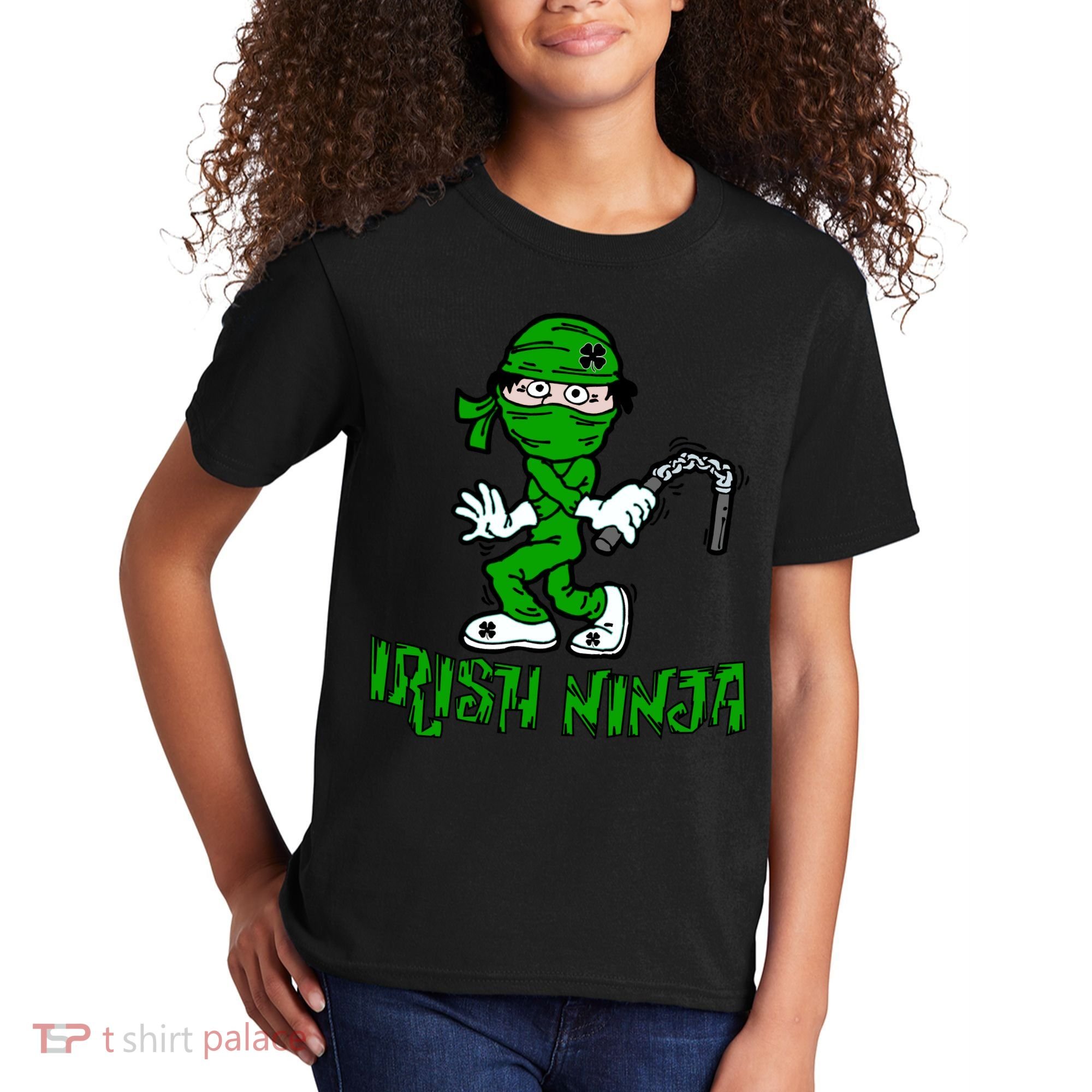 Irish Ninja St. Patricks Day Funny Kids T-Shirt