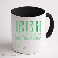 Irish Official Drinking Team Are You Drunk Coffee Mug thumb 1