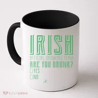 Irish Official Drinking Team Are You Drunk Coffee Mug thumb 0