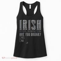 Irish Official Drinking Team Are You Drunk Women's Tank Top thumb 0
