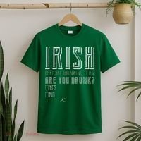 Irish Official Drinking Team Are You Drunk T-Shirt thumb 2