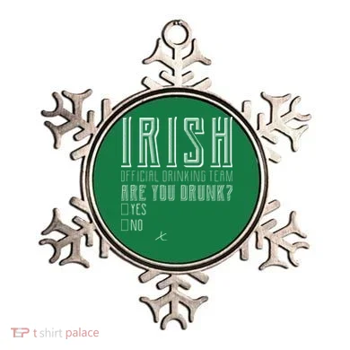 Irish Official Drinking Team Are You Drunk Ornament