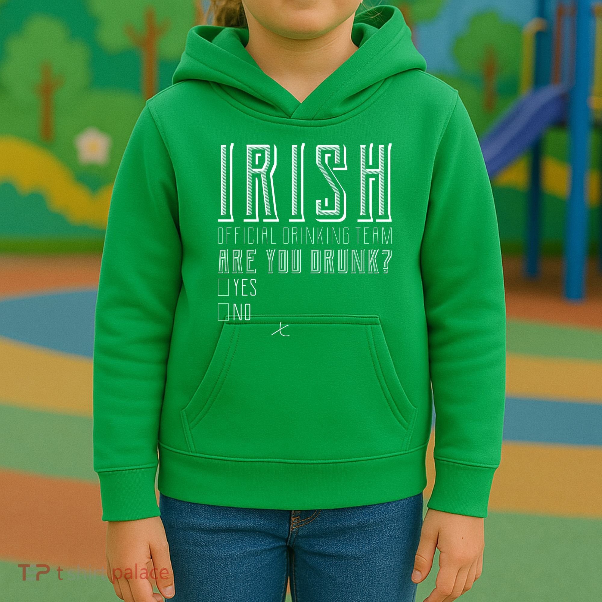 Irish Official Drinking Team Are You Drunk Kids Hoodie