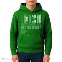 Irish Official Drinking Team Are You Drunk Kids Hoodie thumb 4