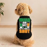 Irish Or Not Let's Take A Shot  Doggie Tank thumb 2