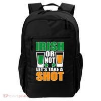 Irish Or Not Let's Take A Shot  Backpack thumb 0