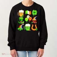 Irish Party Favors Festive St. Patrick's Day Mashup Women's Sweatshirt thumb 0