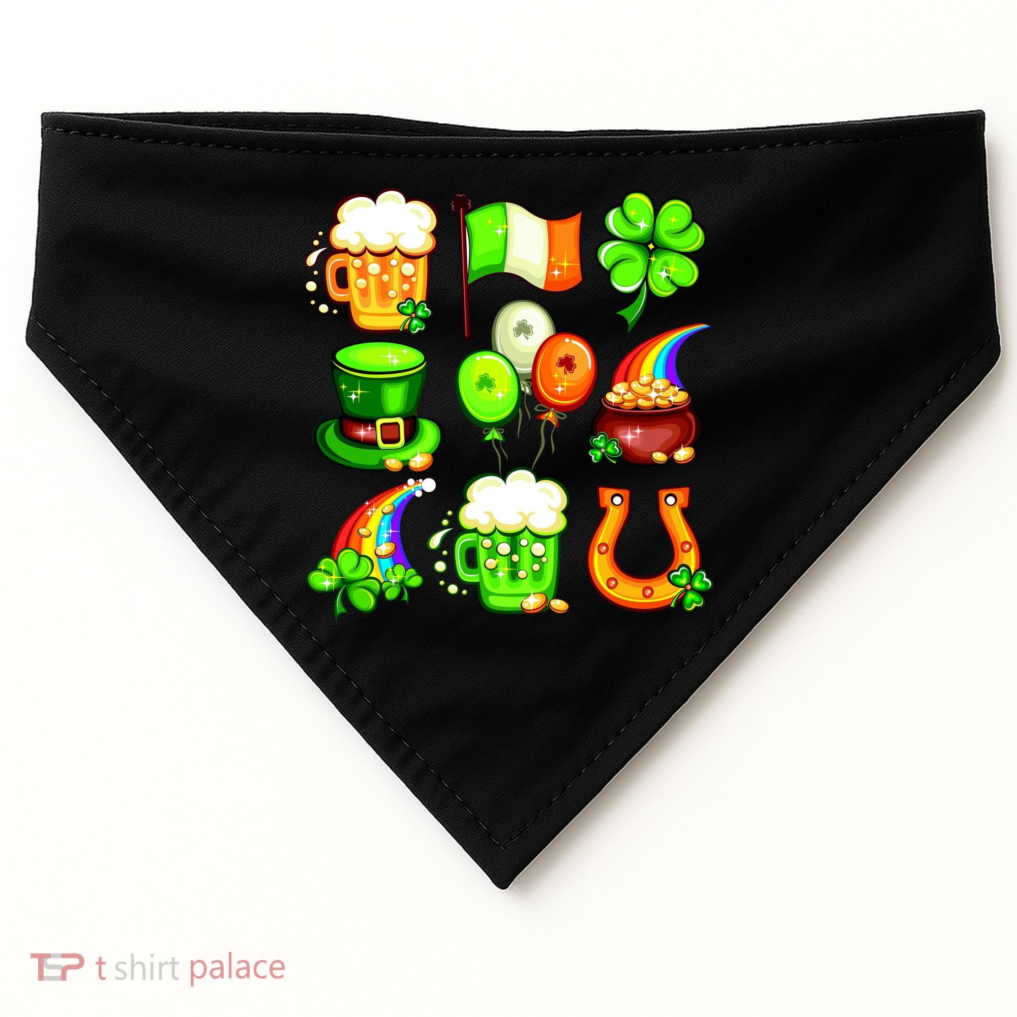 Irish Party Favors Festive St. Patrick's Day Mashup USA-Made Doggie Bandana