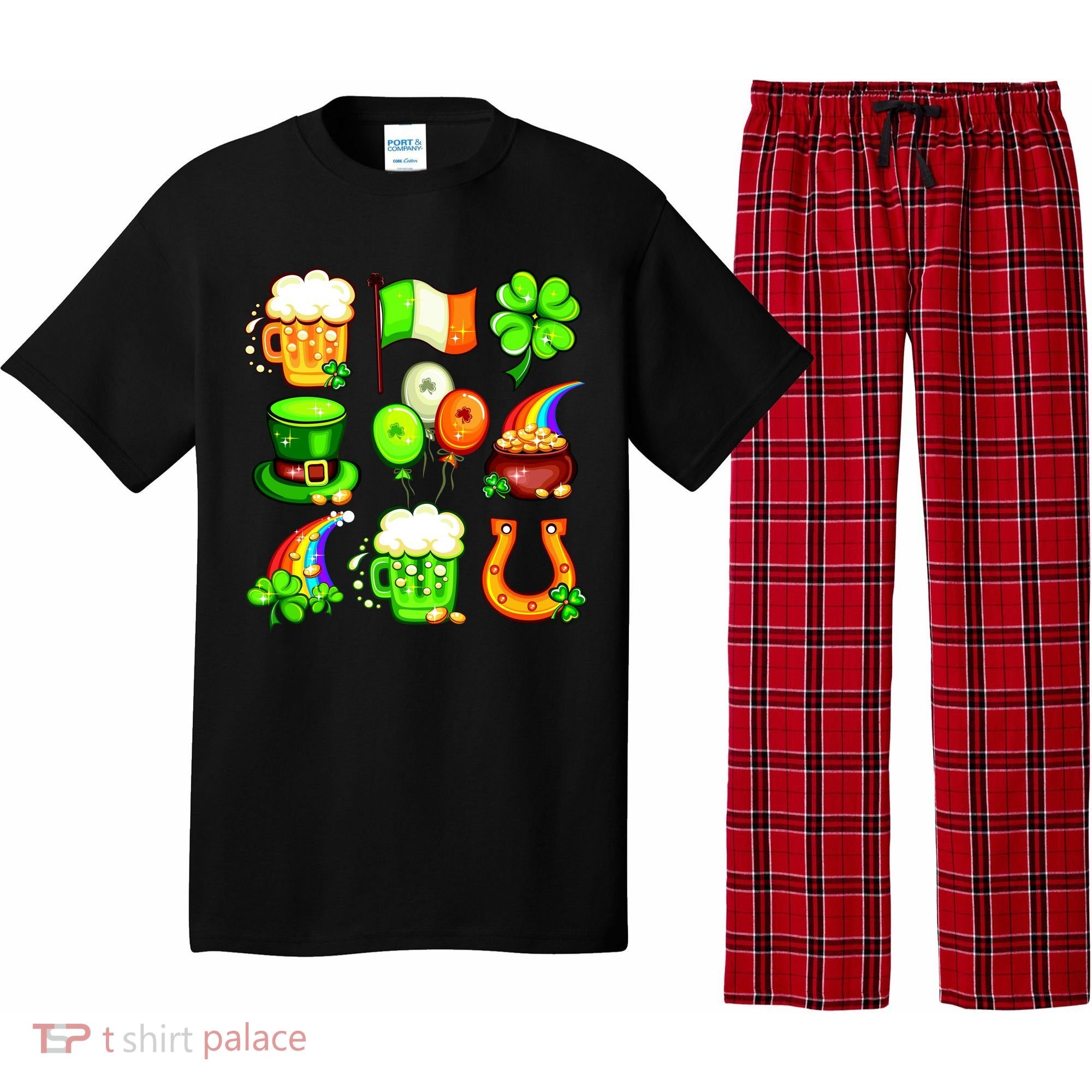Irish Party Favors Festive St. Patrick's Day Mashup Pajama Set
