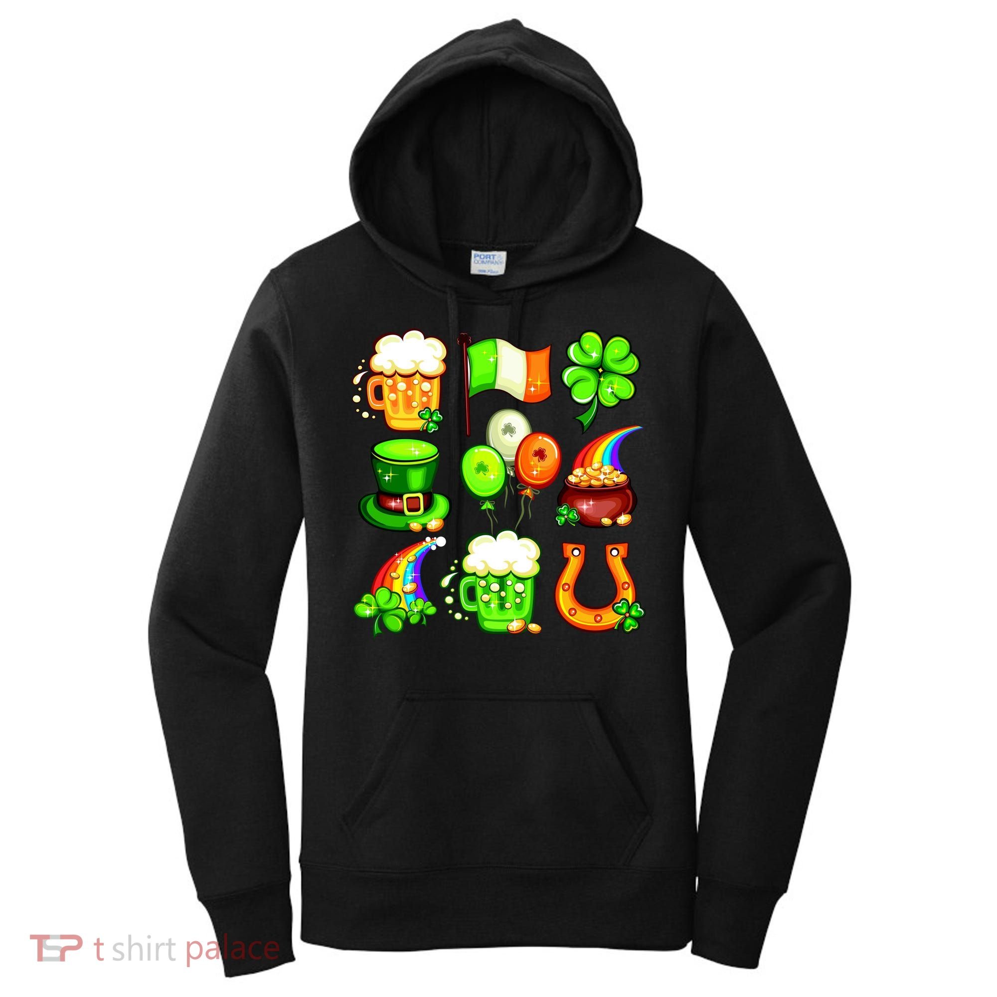 Irish Party Favors Festive St. Patrick's Day Mashup Women's Hoodie