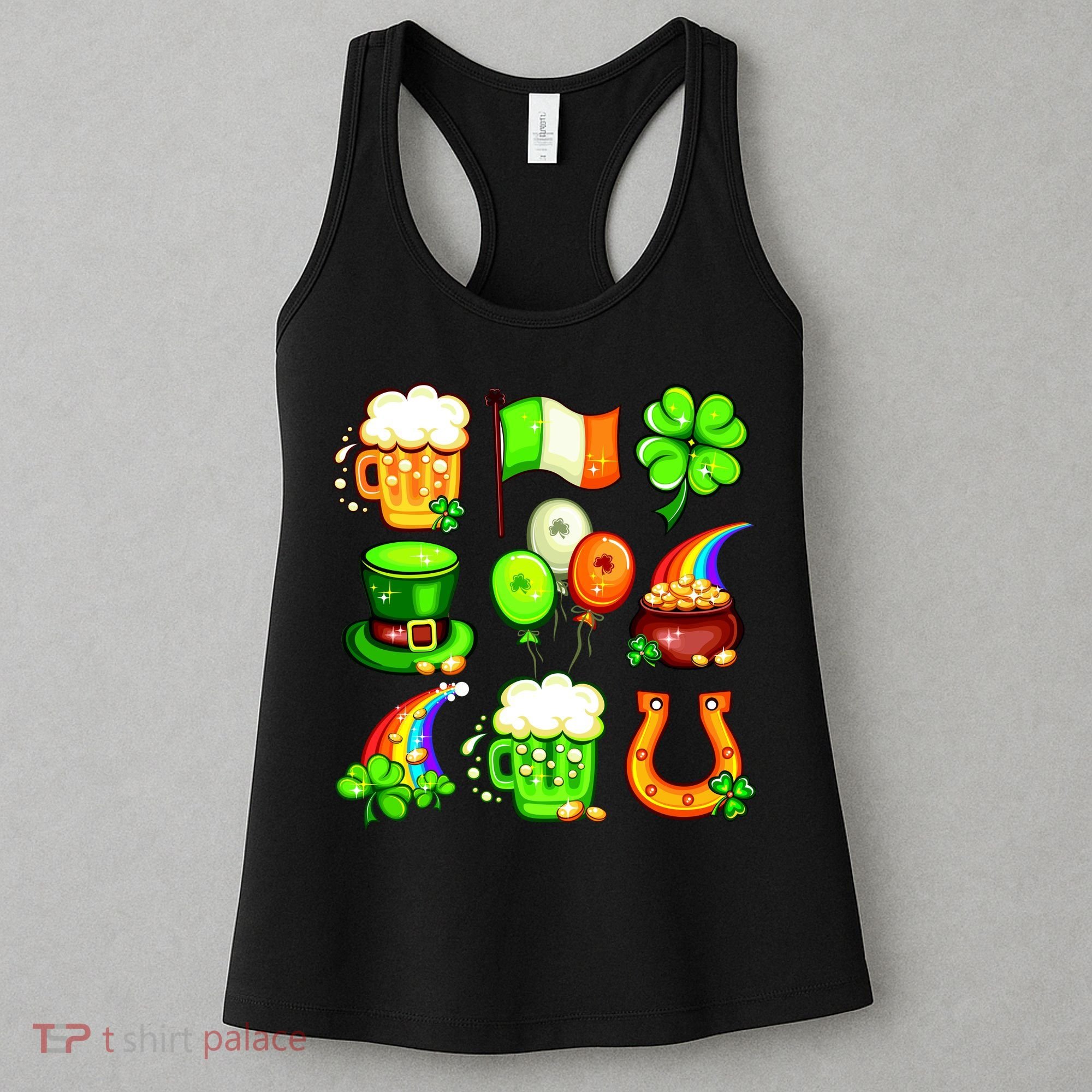 Irish Party Favors Festive St. Patrick's Day Mashup Women's Tank Top