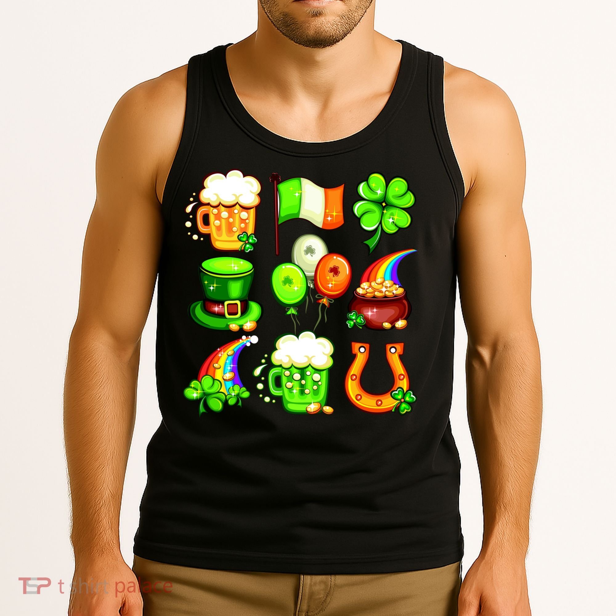 Irish Party Favors Festive St. Patrick's Day Mashup Tank Top