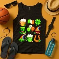 Irish Party Favors Festive St. Patrick's Day Mashup Tank Top thumb 4