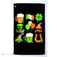 Irish Party Favors Festive St. Patrick's Day Mashup Golf Towel thumb 0