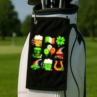 Irish Party Favors Festive St. Patrick's Day Mashup Golf Towel thumb 2