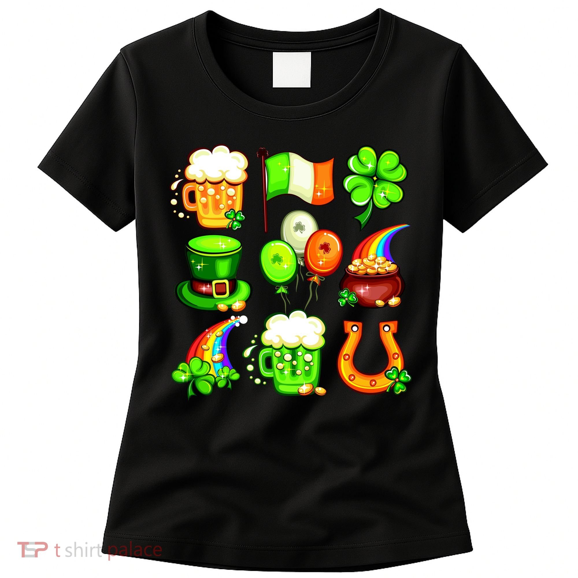 Irish Party Favors Festive St. Patrick's Day Mashup Women's T-Shirt
