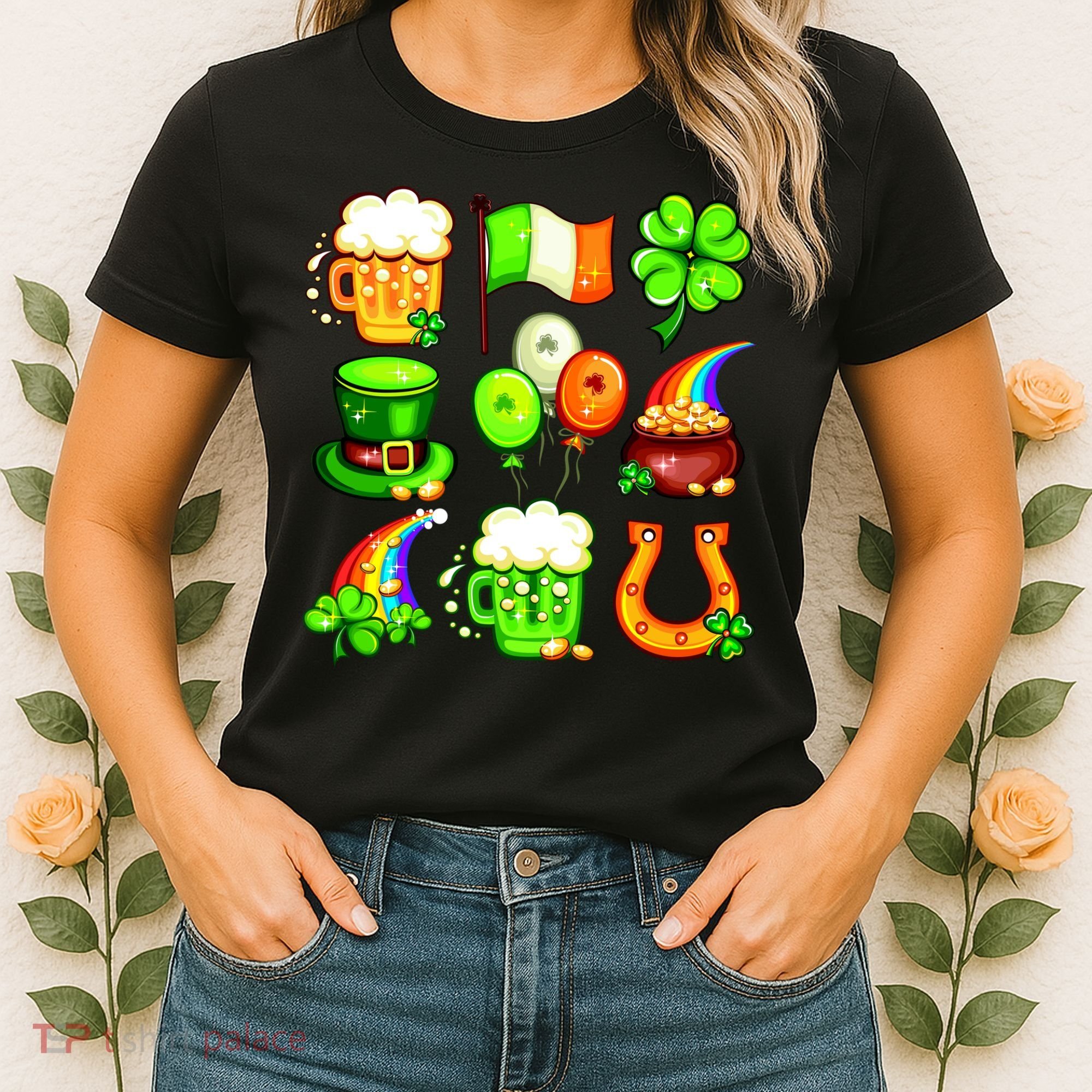 Irish Party Favors Festive St. Patrick's Day Mashup Women's T-Shirt