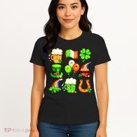 Irish Party Favors Festive St. Patrick's Day Mashup Women's T-Shirt thumb 4