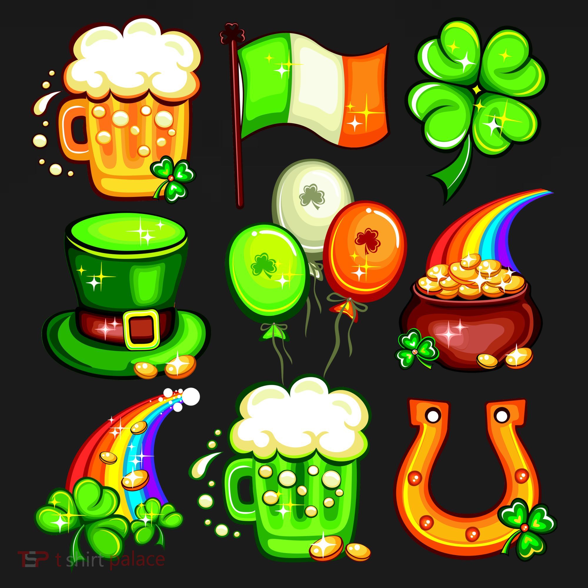 Irish Party Favors Festive St. Patrick's Day Mashup Kids Sweatshirt