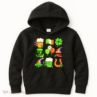 Irish Party Favors Festive St. Patrick's Day Mashup Kids Hoodie thumb 0