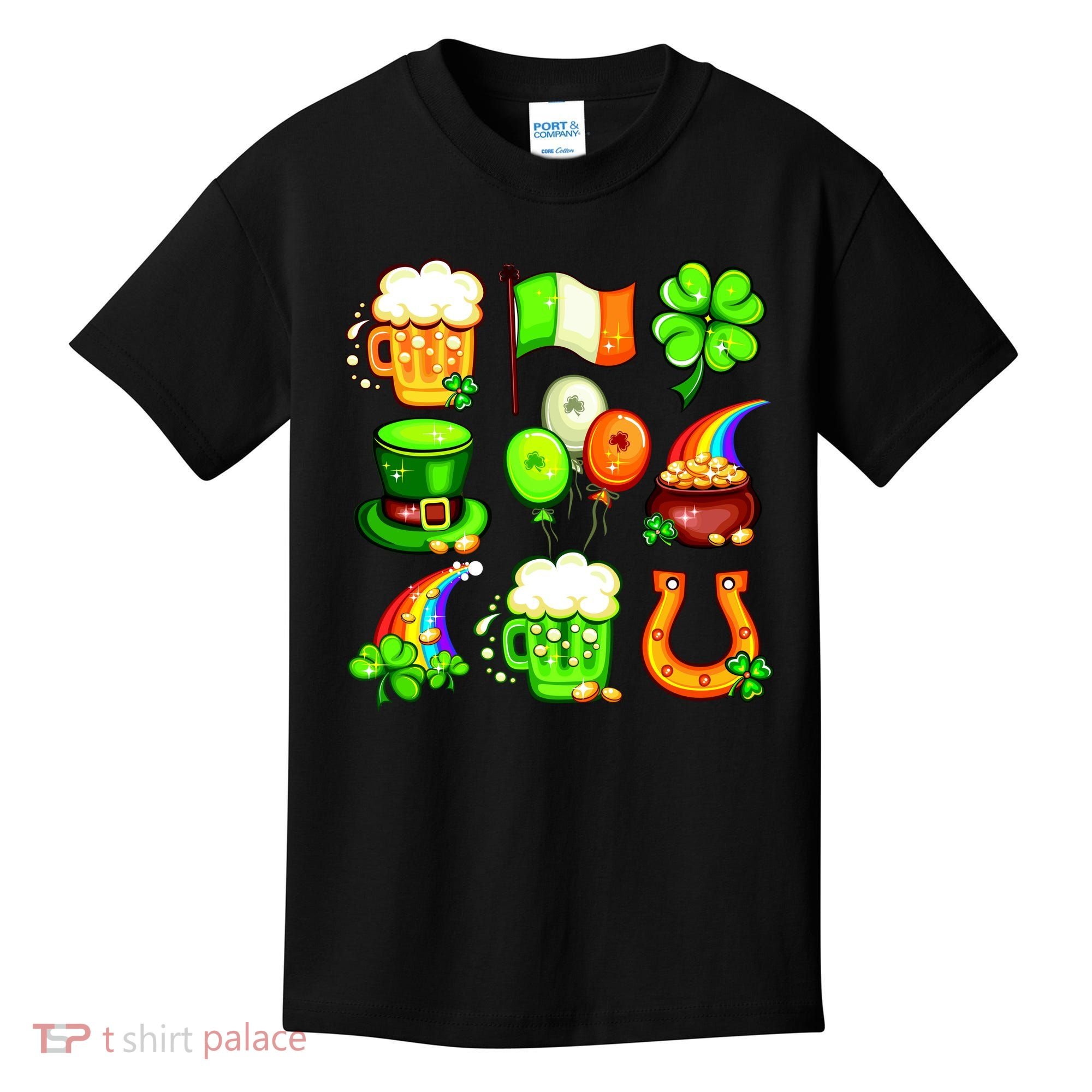 Irish Party Favors Festive St. Patrick's Day Mashup Kids T-Shirt