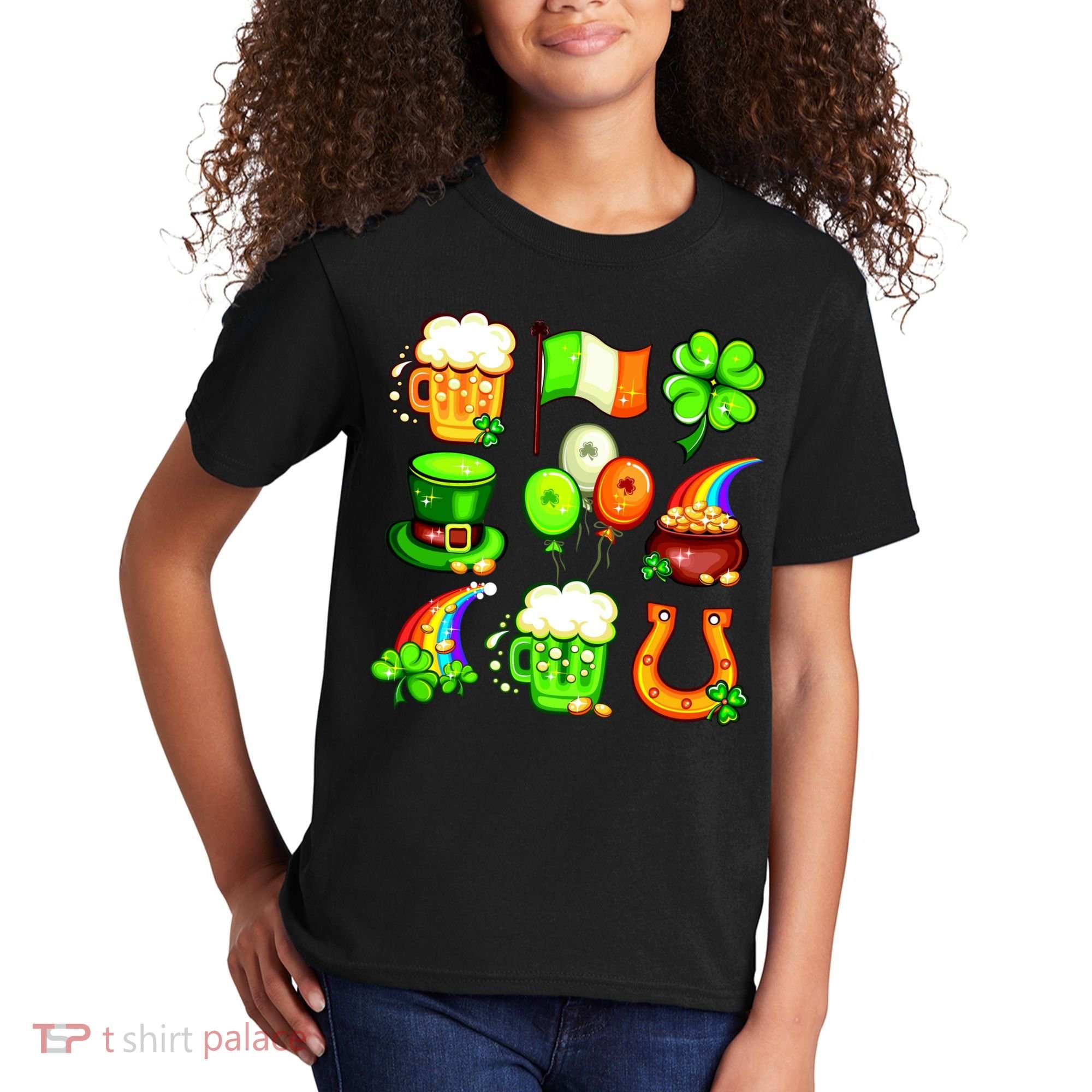 Irish Party Favors Festive St. Patrick's Day Mashup Kids T-Shirt
