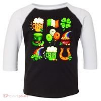 Irish Party Favors Festive St. Patrick's Day Mashup Toddler Fine Jersey T-Shirt thumb 0