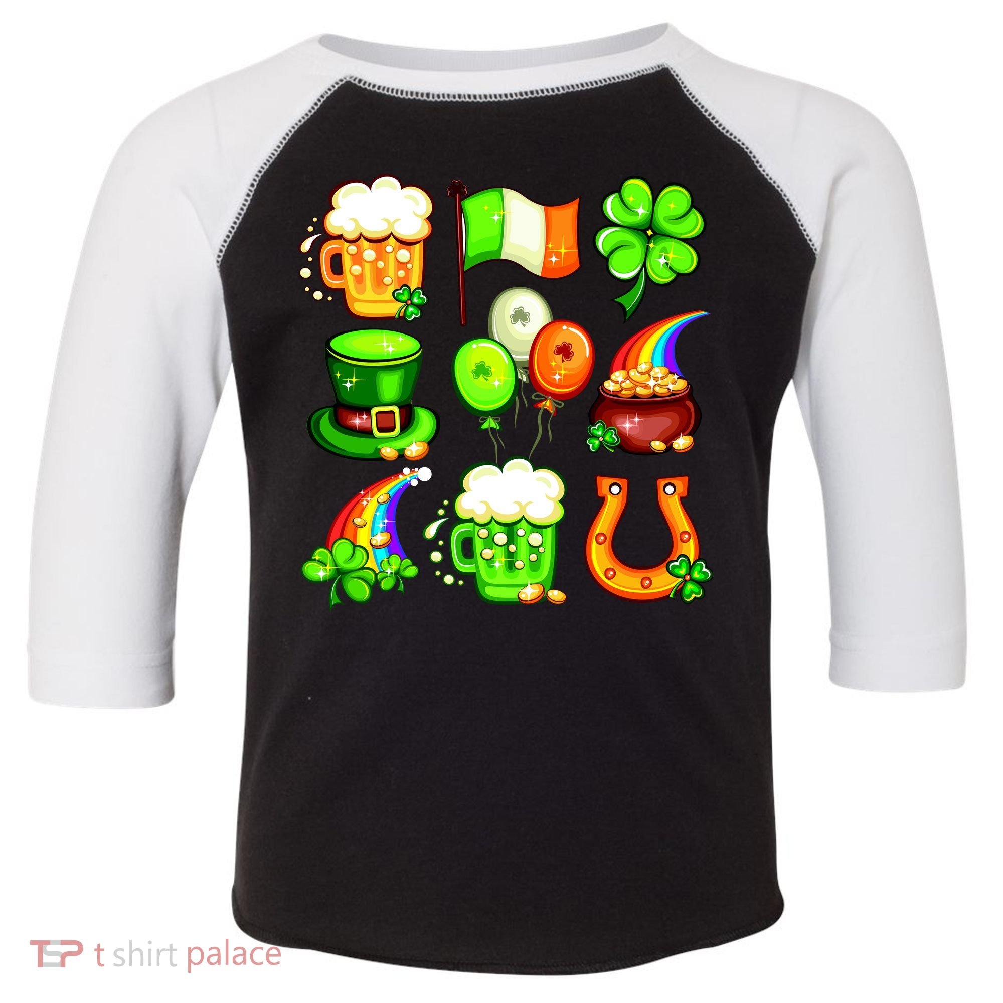 Irish Party Favors Festive St. Patrick's Day Mashup Toddler Fine Jersey T-Shirt