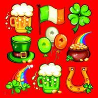 Irish Party Favors Festive St. Patrick's Day Mashup Santa Hat thumb 1