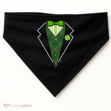 Irish Party Tuxedo USA-Made Doggie Bandana