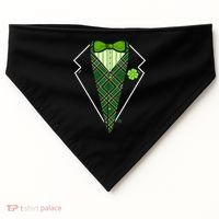 Irish Party Tuxedo USA-Made Doggie Bandana thumb 0