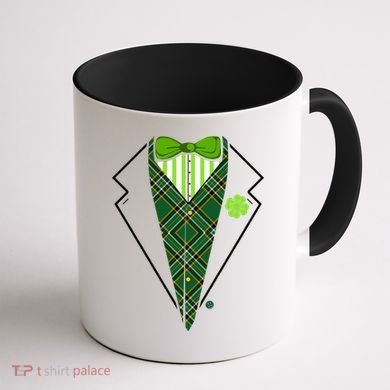 Irish Party Tuxedo Coffee Mug back
