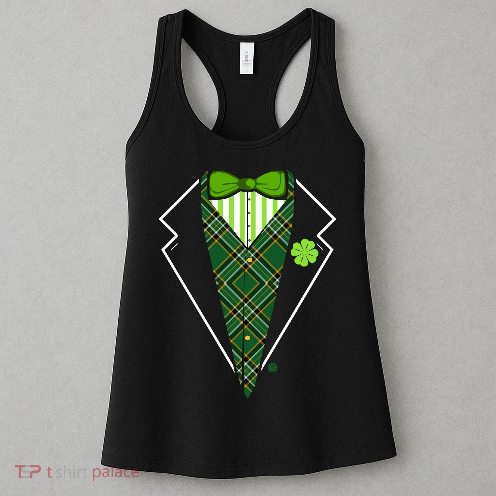 Irish Party Tuxedo Women's Tank Top